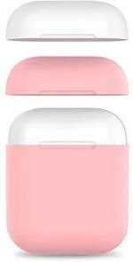 Фото: Чохол AhaStyle for Airpods - Silicone Case DUO Case Pink/White (AHA-01380-PPW) № 3 | KTC