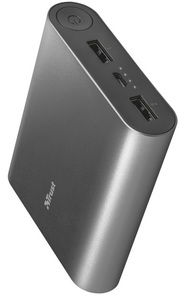 Батарея універсальна Trust Luco Metal Powerbank 10000mAh 2xUSB (23143)