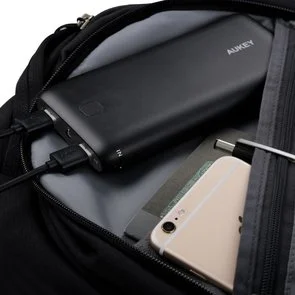Фото: Батарея універсальна AUKEY PB-N15 Power Bank 20000mAh 2xUSB Black (LLTS83104) № 5 | KTC