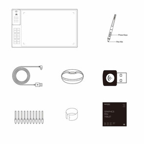 Графічний планшет Huion Giano WH1409 V2 + рукавичка (WH1409V2)