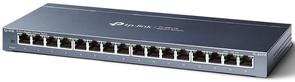 Switch, 16 ports, Tp-Link TL-SG116 16xLAN(10/100/1000), некерований