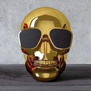 Фото: Портативна колонка Jarre Technologies AeroSkull Nano Bluetooth Chrome Gold (ML80112) № 4 | KTC