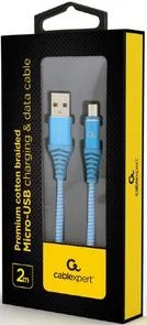 Фото: Кабель Cablexpert AM / Micro USB 2m Blue (CC-USB2B-AMmBM-2M-VW) № 3 | KTC