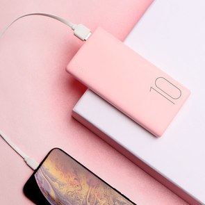 Батарея універсальна Recci UPPER Powerbank RU-10000 10000mAh Pink (RU-10000 Pink)