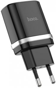 Зарядний пристрій Hoco C12Q with MicroUSB Cable Black (C12Q Black cable)