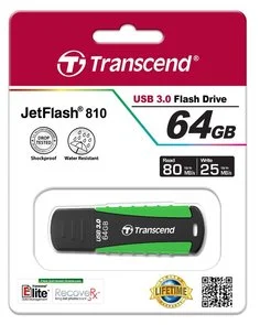 Фото: Флешка USB Transcend JetFlash 810 64GB Green (TS64GJF810) № 3 | KTC