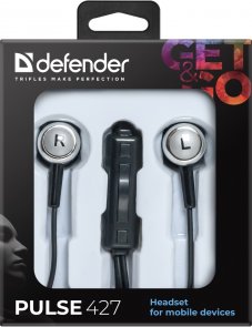 Гарнітура Defender Pulse 427 Black/Silver (63427)