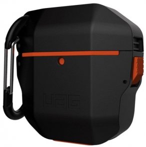 Чохол для Airpods Urban Armor Gear - Silicone Hard Case Black/Orange (10185F114097)