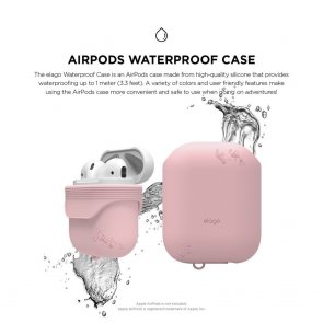 Чохол для Airpods Elago - Waterproof Case Lovely Pink (EAPWF-BA-LPK)