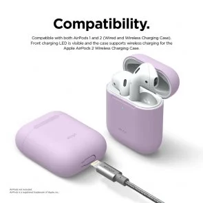 Фото: Чохол Elago for Airpods - Skinny Case Lavender	(EAPSK-BA-LV) № 4 | KTC