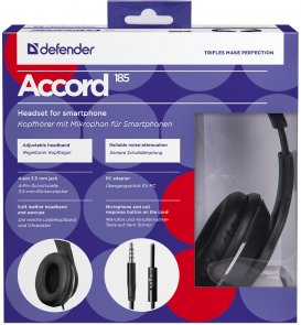  Гарнітура Defender Accord 185 Black (63185)