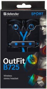 Гарнітура Defender OutFit B725 Black/Blue (63725)