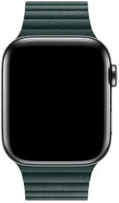 Фото: Ремінець HiC for Apple Watch 41/40/38mm - Leather Loop Band Forest Green № 2 | KTC