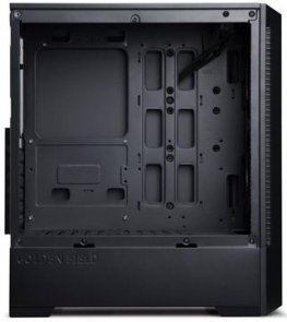 Корпус Golden Field 7682 Black with window (7682 (P2B))