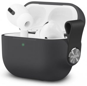 Чохол для Airpods Pro Moshi - Pebbo Case Shadow Black (99MO123032)