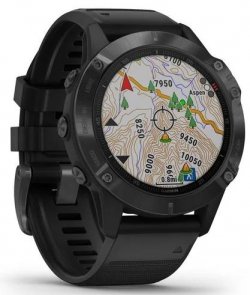 Смарт годинник Garmin Fenix 6 Pro Black with Black Band (010-02158-02/01)