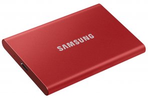 Зовнішній твердотільний накопичувач Samsung T7 500GB Red (MU-PC500R/WW)