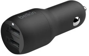 Зарядний пристрій Belkin Boost Charger 2xUSB 24W Black (CCB001BTBK)