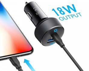 Зарядний пристрій Anker PowerDrive PD 2 Car Charger Black (A2721HF1)