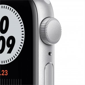 Смарт годинник Apple Watch Nike Series SE GPS 40mm Silver Aluminium Case with Pure Platinum/Black N (MYYD2)