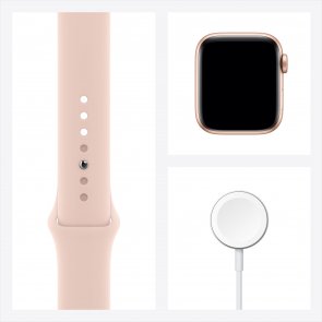 Смарт годинник Apple Watch Series SE GPS 40mm Gold Aluminium with Pink Sand Sport Band (MYDN2)