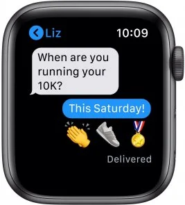 Фото: Смарт годинник Apple Watch Series SE GPS 44mm Space Gray Aluminium Case with Midnight Sport Band (MKQ63) № 4 | KTC