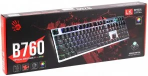 Фото: Клавіатура Bloody B760 LK-Green Switches Black № 5 | KTC