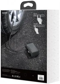 Фото: Автомобільний компресор Baseus Smart Inflator Pump 12V/120W Black (CRCQB01-01) № 7 | KTC