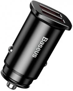 Фото: Автомобільний зарядний пристрій Baseus Square metal 30W QC3.0 Black (CCALL-DS01) № 2 | KTC