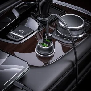 Фото: Автомобільний зарядний пристрій Hoco Z37 Sharp speed Black (Z37 Black) № 3 | KTC