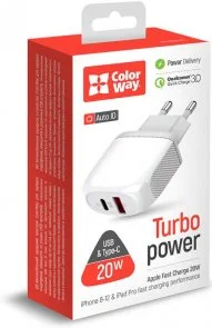 Фото: Зарядний пристрій ColorWay CW-CHS024QPD-WT White № 5 | KTC