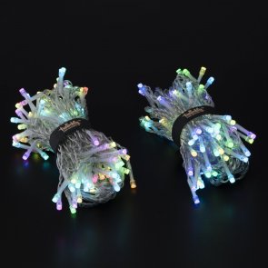 Гірлянда Twinkly Smart LED Icicle RGBW 190, BT+WiFi, Gen II, IP44 кабель прозорий (TWI190SPP-TEU)