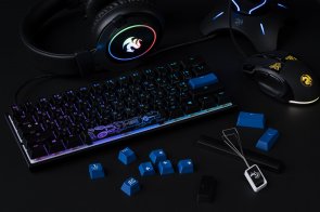 Клавіатура, Ducky Mecha Mini, RGB LED, USB, Black (Cherry Blue)