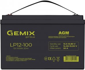 Батарея для ПБЖ Gemix LP12-100 Black