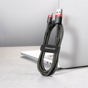 Кабель Baseus Cafule AM / Micro USB 0.5m Black-Red (CAMKLF-A91)