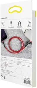 Фото: Кабель Baseus Cafule 1.5A AM / Lightning 2m Red (CALKLF-C09) № 7 | KTC