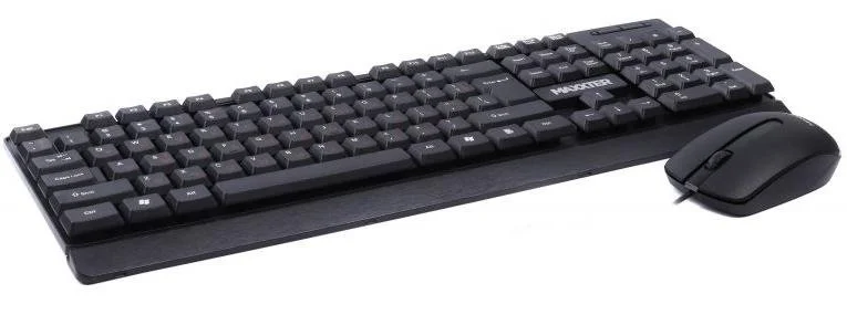 Фото: Комплект клавіатура+миша Maxxter KMS-CM-01-UA Black № 2 | KTC