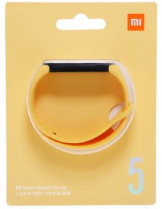 Ремінець Xiaomi Mi Band 5 - Silicon Yellow Original