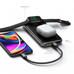 Батарея універсальна Satechi Quatro Wireless Charger 10000 mAh Space Gray (ST-UC10WPBM)