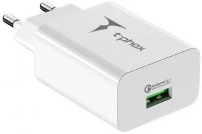 Фото: Зарядний пристрій T-PHOX Tempo QC3.0 18W White № 4 | KTC