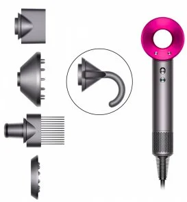 Фото: Фен Dyson Supersonic HD07 нікель/фуксія № 3 | KTC
