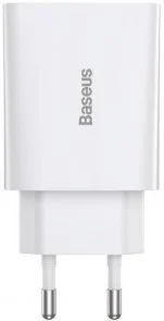 Фото: Зарядний пристрій Baseus Speed Mini Quick Charger 20W White (CCFS-SN02) № 4 | KTC