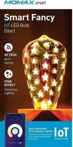 Фото: Смарт-лампа Momax SMART Fancy IoT LED Bulb Star (IB7S) № 3 | KTC