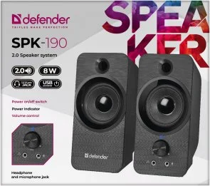 Фото: Колонки Defender SPK 190 Black (65190) № 3 | KTC