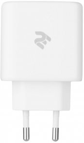 Зарядний пристрій 2E Wall Charger GaN 65W White (2E-WC3USB65W-W)