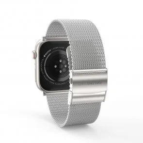 Фото: Ремінець AMAZINGthing for Apple Watch 49/45/44/42mm - Titan Metal Silver (ATS7TM45SV) № 3 | KTC