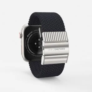 Фото: Ремінець AMAZINGthing for Apple Watch 41/40/38 - Titan Weave Black (ATS7TW41LB) № 5 | KTC