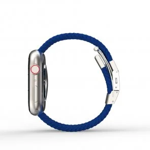Фото: Ремінець AMAZINGthing for Apple Watch 45/44/42mm - Titan Weave Blue (ATS7TW45BU) № 2 | KTC