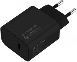 Зарядний пристрій ColorWay Type-C PD 20W Black with Type-C/Lightning cable 1m Gray (CW-CHS026PD-BK/CBPDCL033-GR)