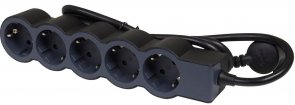 Мережевий фільтр Legrand 5/3m Black (694556)